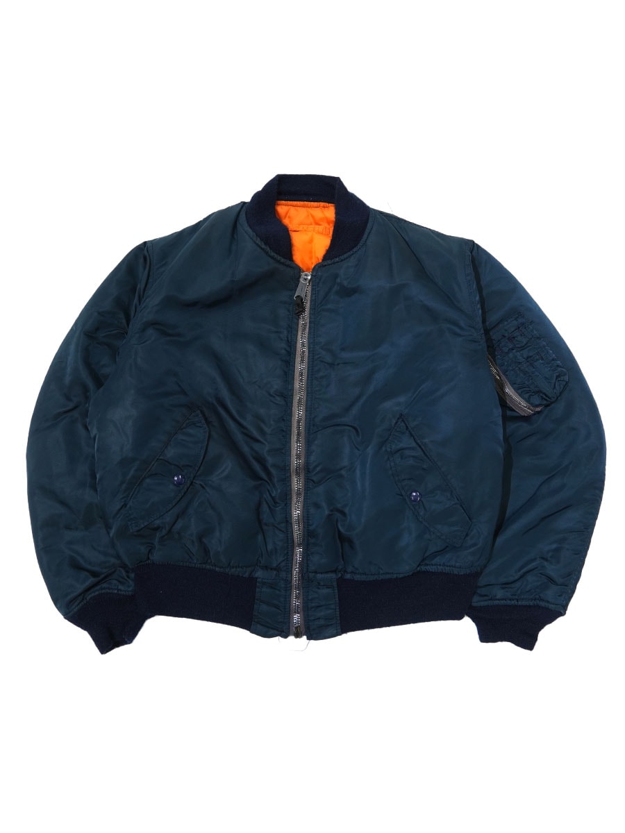 ALPHA MA-1 MIL-J-82790J　ネイビー USA製 USA製 ALPHA INDUSTRIES MA-1 MIL-J-82790J フライトジャケット