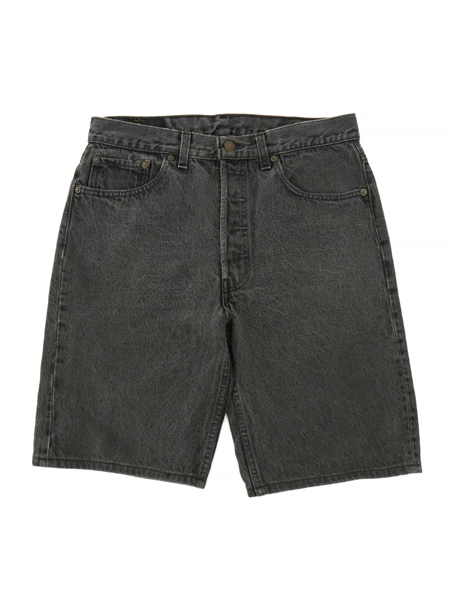 90's LEVI'S 501 ブラックデニムショーツ 表記(W32 L00) USA製 希少