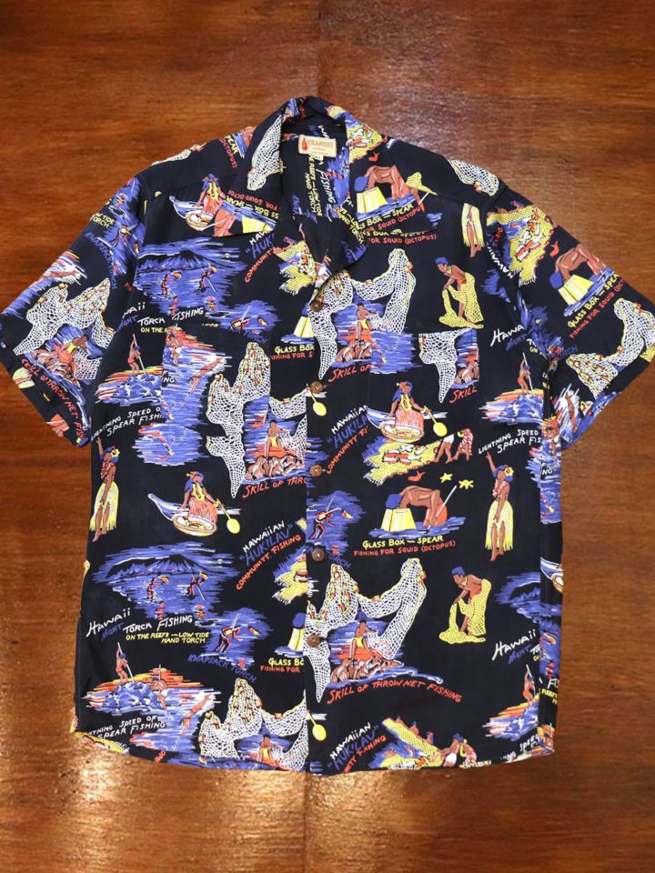 1950s HAWAIIAN SHIRT , Size M