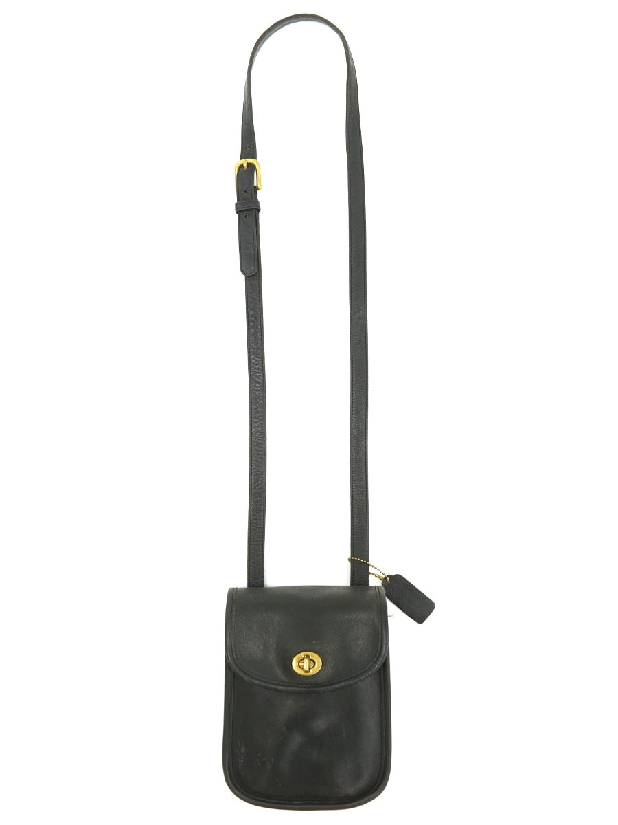 COACH レザー ショルダーバッグ ブラック USA製 | NEW ITEM 
