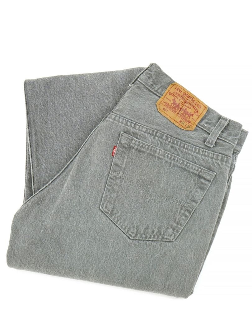 80's Levis 501 オリジナル カラーデニムパンツ グレー 表記(W34xL30) USA製