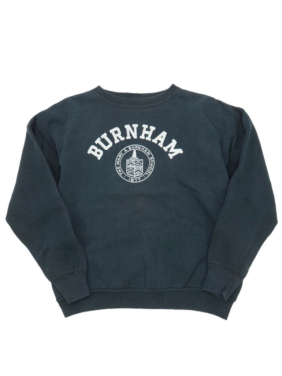 60's ランタグ チャンピオン ''BURNHAM'' セットインスリーブ スウェット ネイビー 表記(L) 