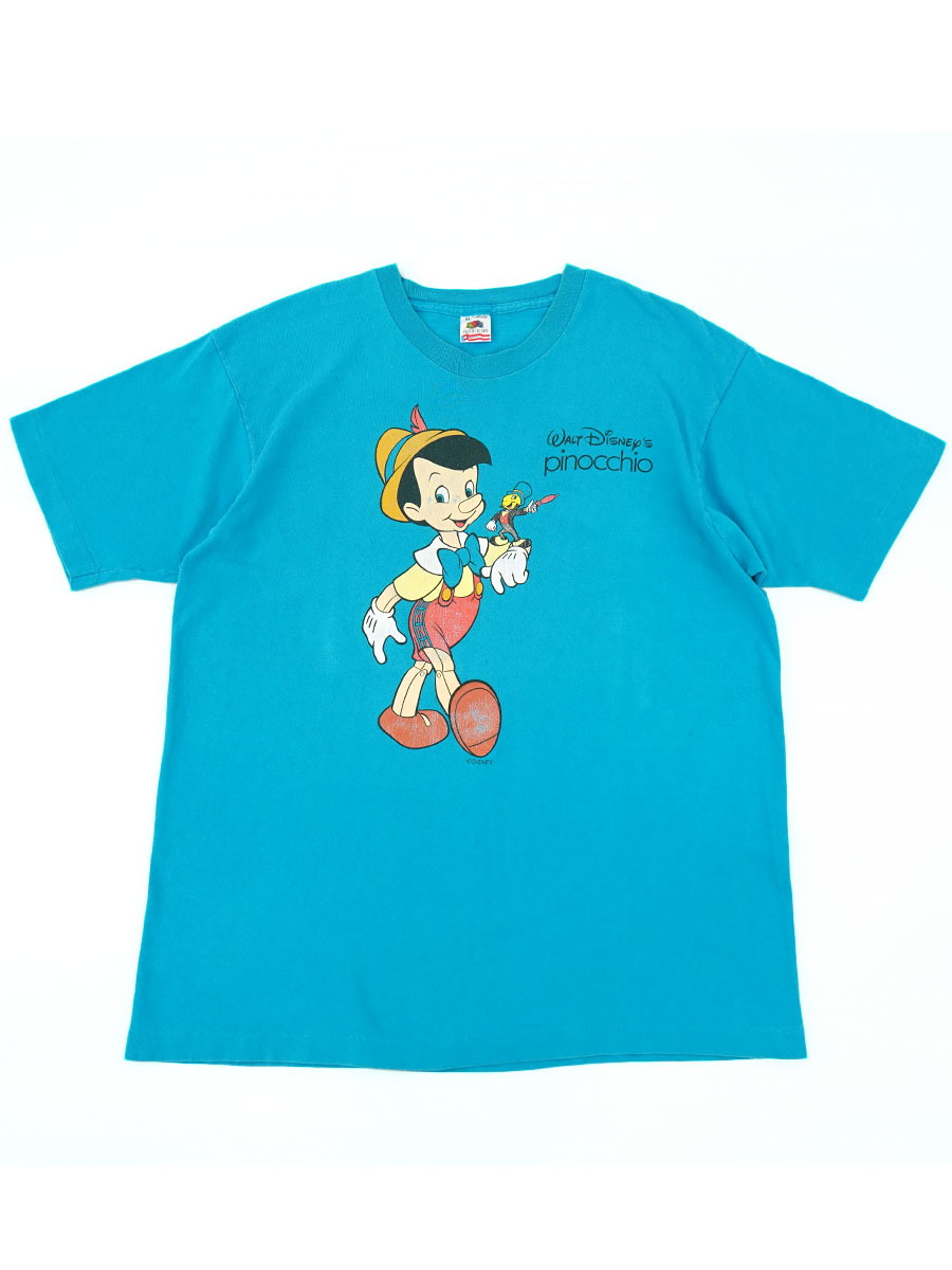 90's FRUIT OF THE LOOM ''PINOCCHIO'' ディズニー Tシャツ 表記(XL) USA製