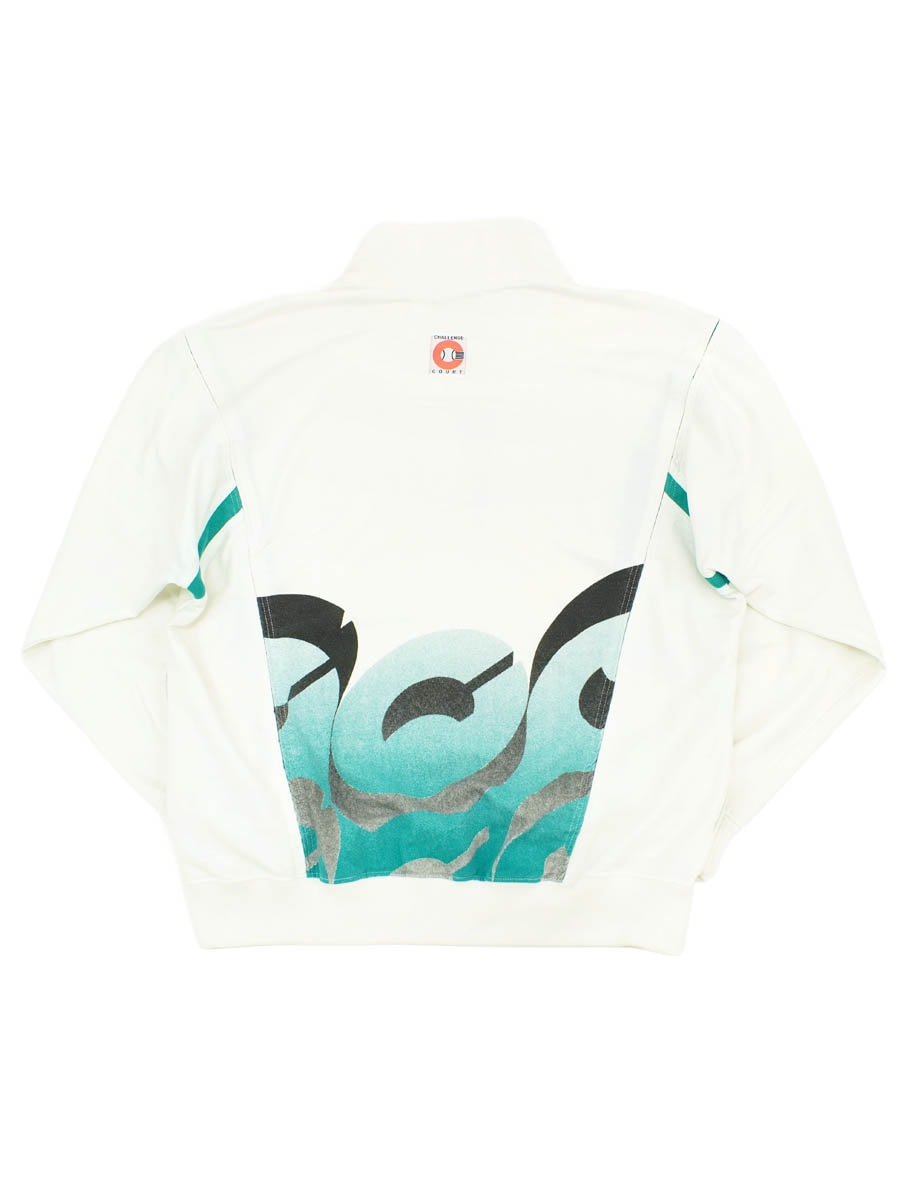90's NIKE CHALLENGE COURT 切り替え ハーフジップ プルオーバージャケット 表記(L)