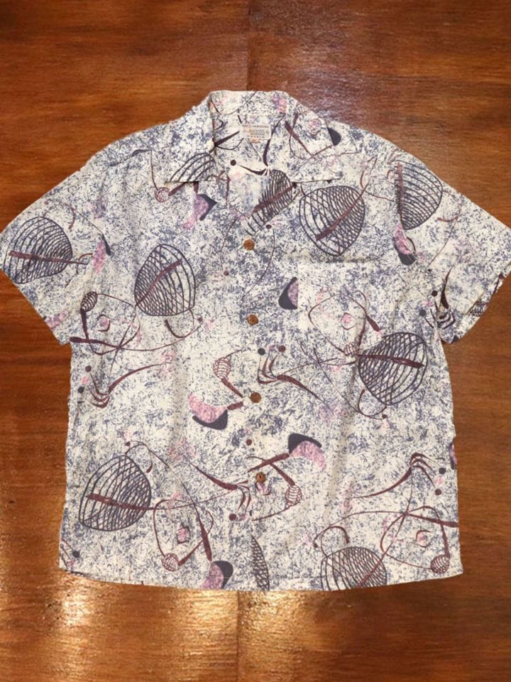 1950s S/S COTTON SHIRT , Size M
