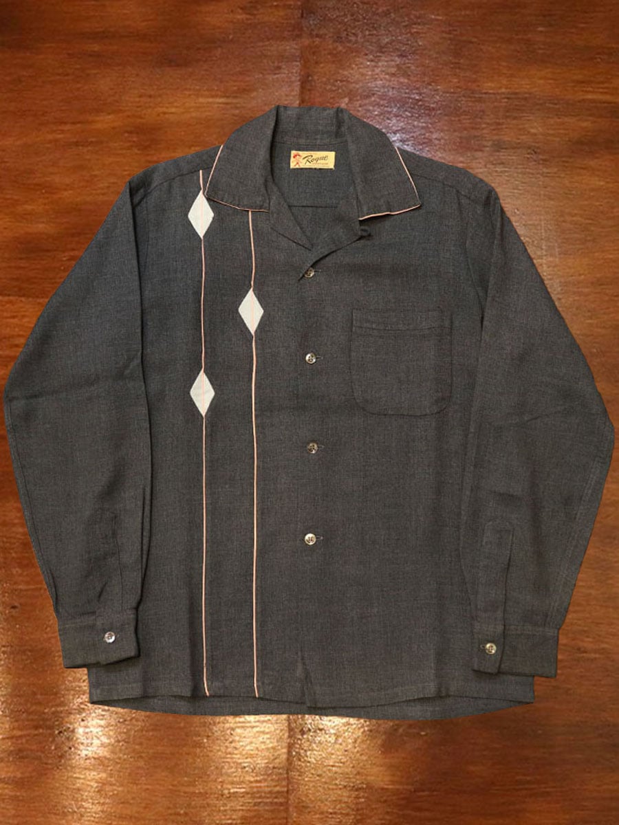 1950s L/S ROCKABILLY SHIRT , Size M