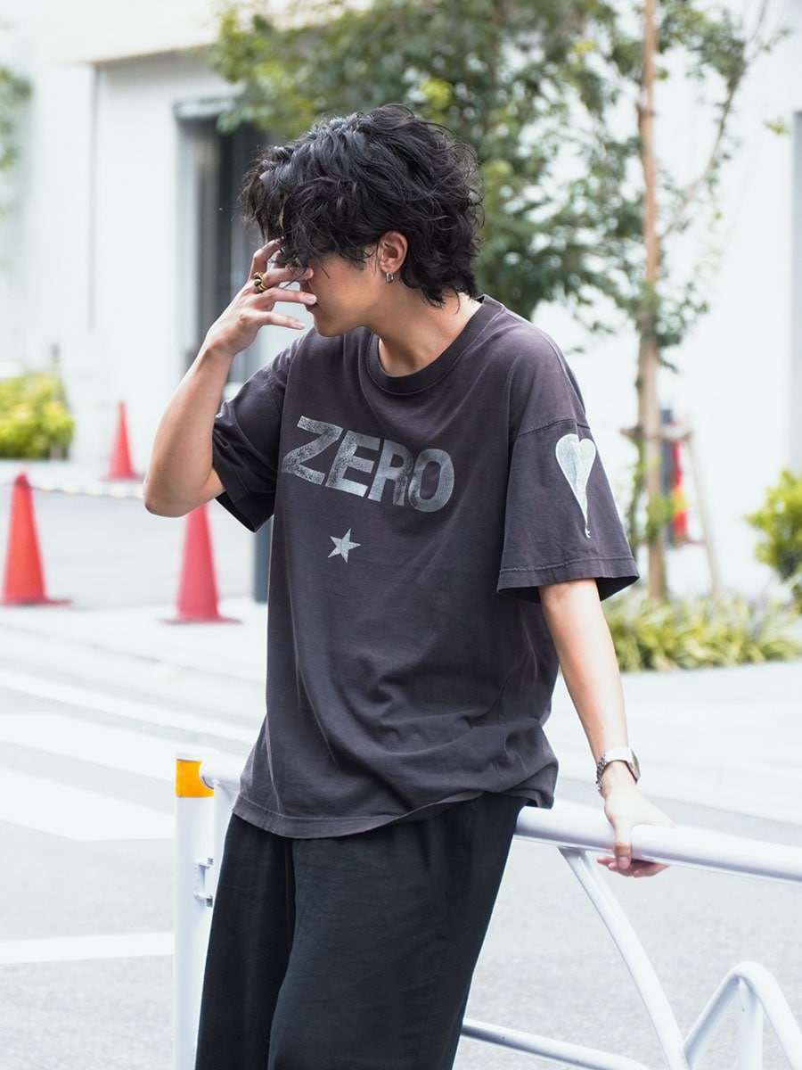 00's giant スマッシング・パンプキンズ ''ZERO'' 袖プリント入り Tシャツ ブラック 表記(XL) USA製