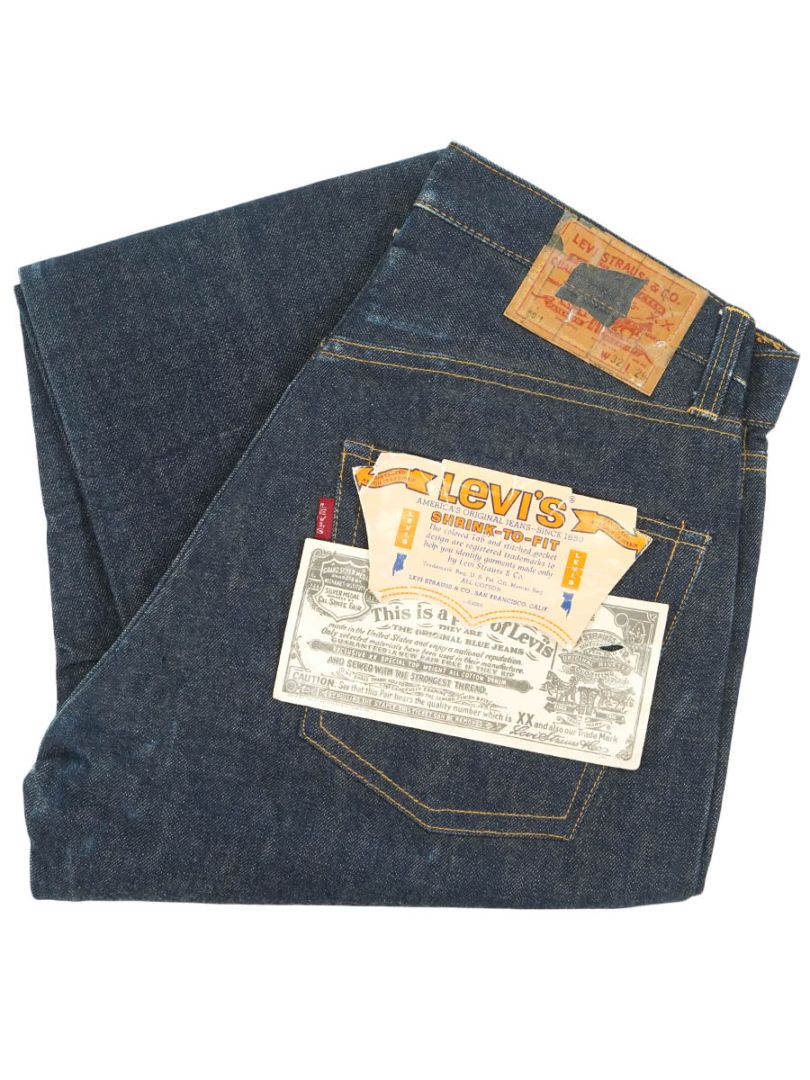 60's Levi's 501 BIG-E Aタイプ デニムパンツ 濃紺 表記(W32 L29) NOS