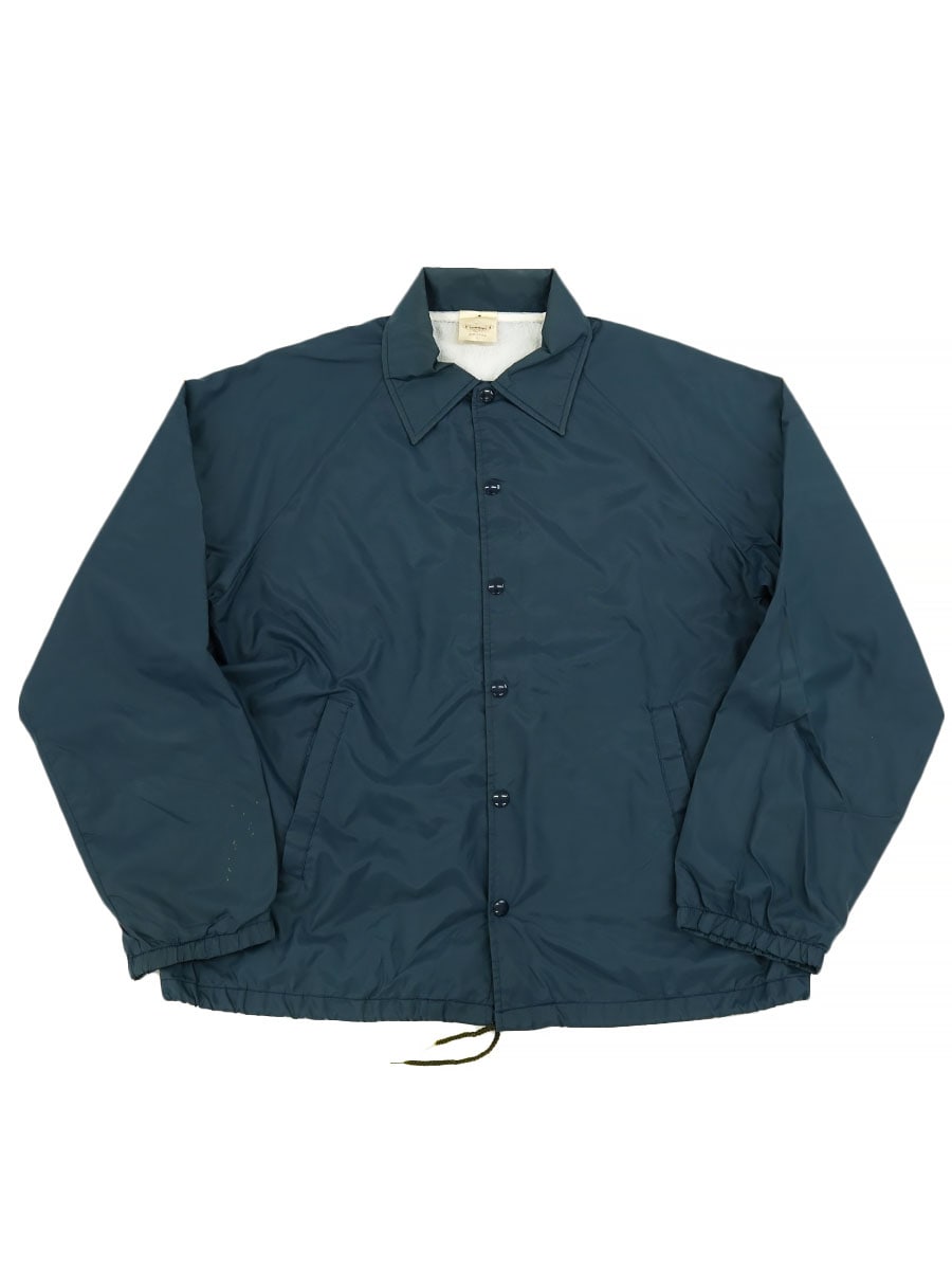 80's AUBURN コーチジャケット 無地ネイビー 表記(L) USA製 | NEW ITEM