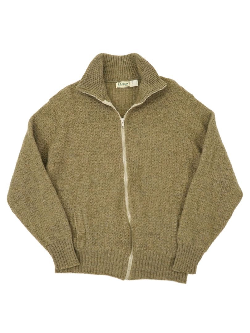 80's L.L.Bean F/Z セーター モカブラウン 表記(L) USA製