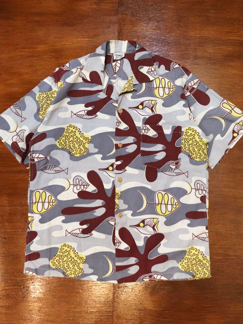 1950s S/S COTTON SHIRT , Size M