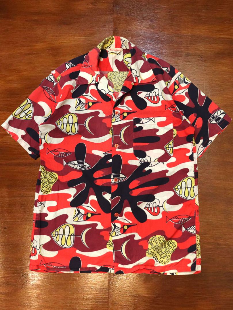 1950s S/S COTTON SHIRT , Size M