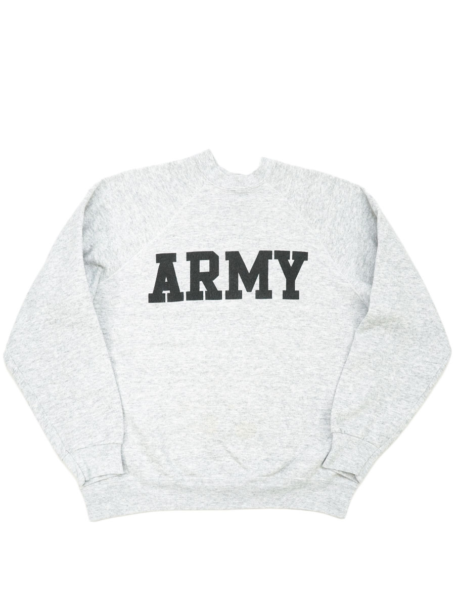 80's ARTEX ''ARMY'' ラグランスリーブスウェット グレー 表記(L) USA製