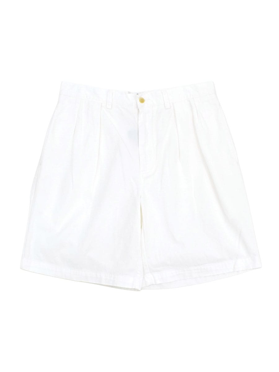 ラルフローレン TYLER SHORTS 100%コットン 2タック ショーツ ホワイト 表記(W33)