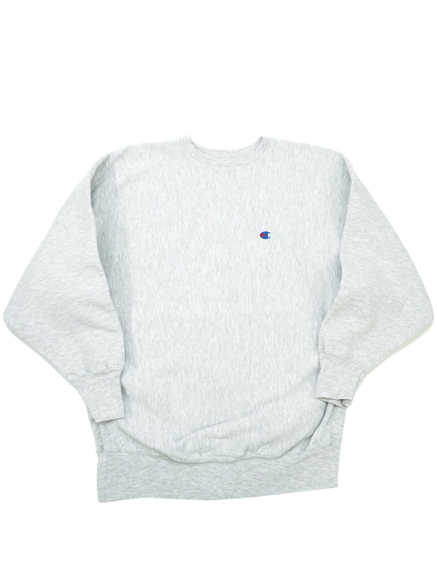 90's 刺繍タグ チャンピオンRW 無地グレー 表記(XL) USA製