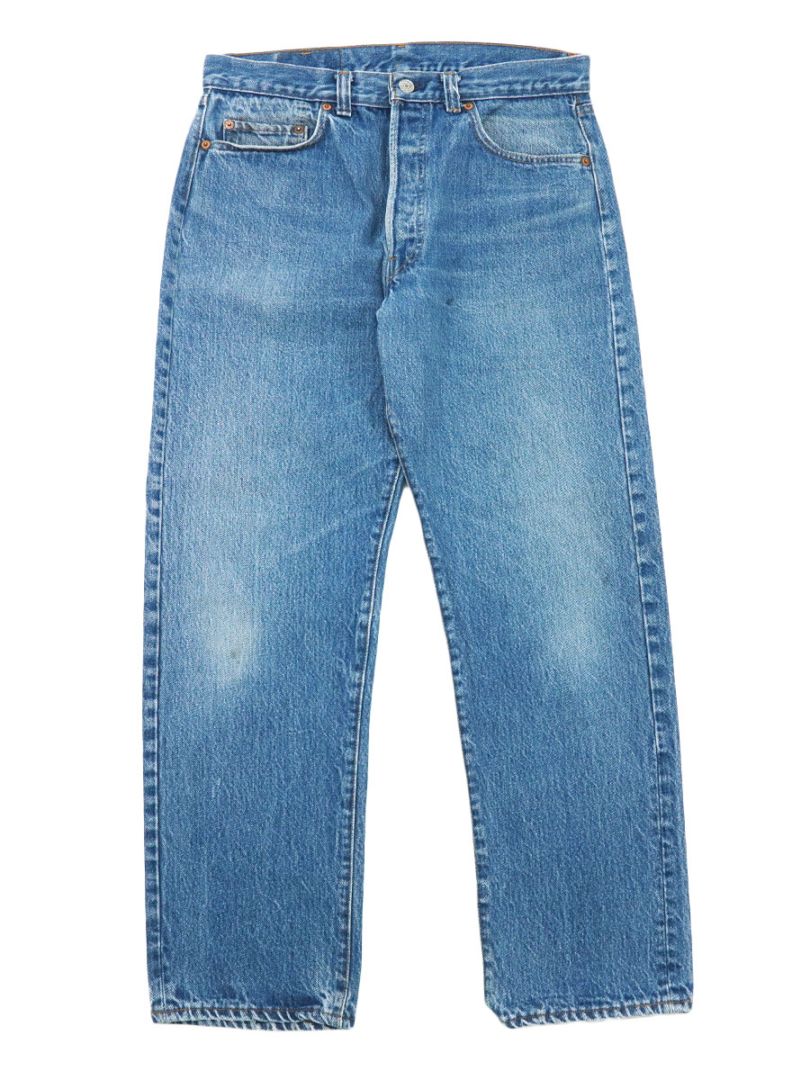 80's LEVI'S 501 内股シングル クロスオーバー デニムパンツ 表記(W34 L31)