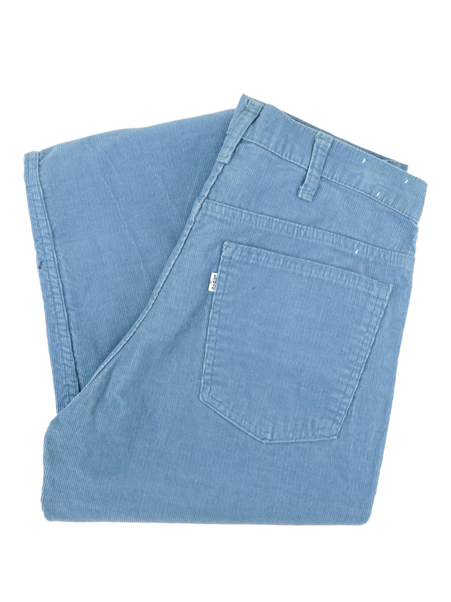 70's LEVI'S 646 コーデュロイパンツ スカイブルー 表記(W33 L34)