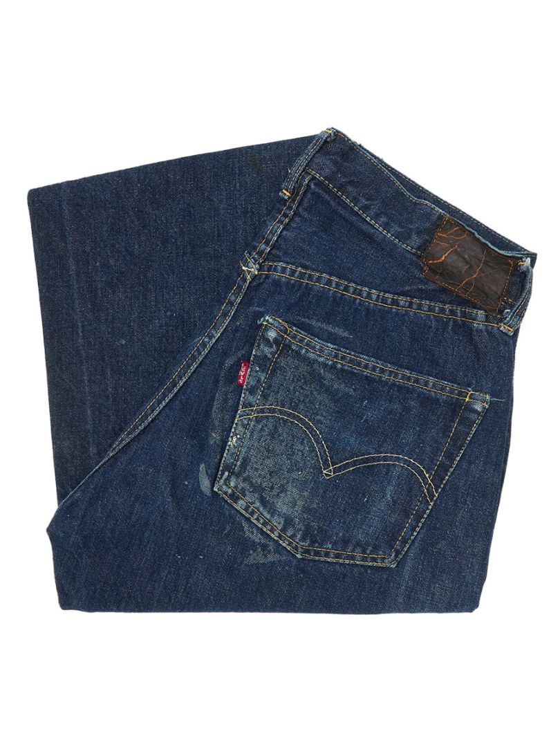 50's Levi's 501XX デニムパンツ 色残り 極上雰囲気 実寸(W30 L26) レザーパッチ残り