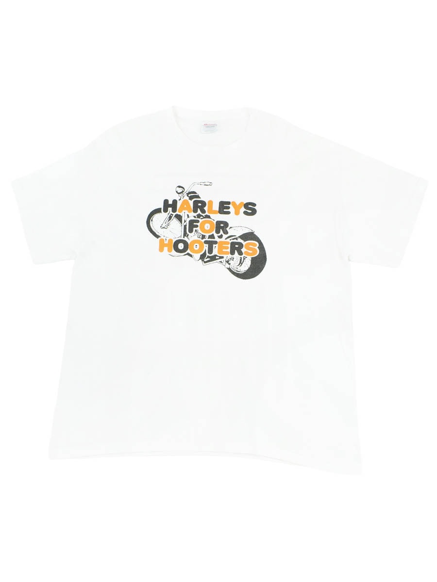 00's Hanes ''HARLEYS FOR HOOTERS'' 両面プリントTシャツ 表記(XL)