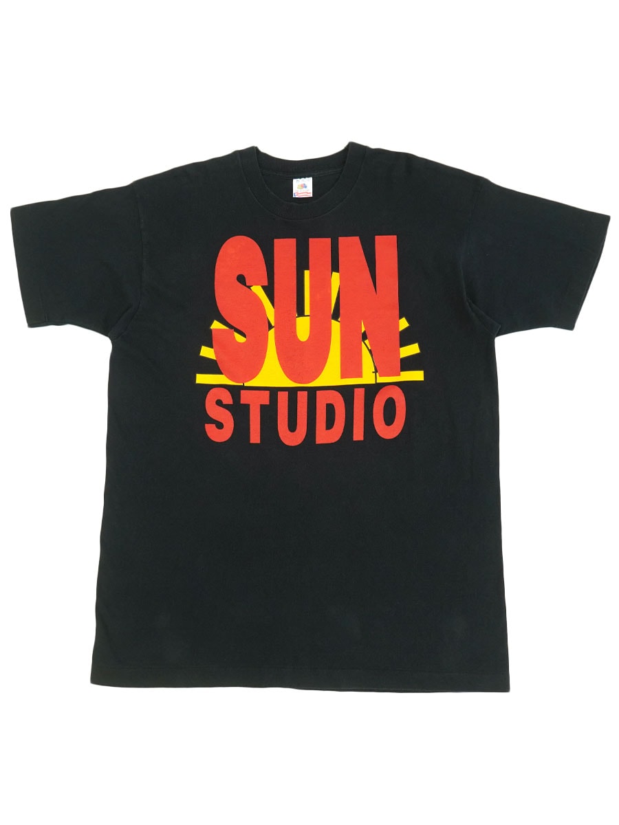 90's FRUIT OF THE LOOM ''SUN STUDIO'' Tシャツ ブラック 表記(XL) USA製