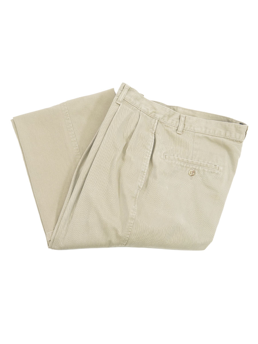 ラルフローレン 2タック コットンチノパンツ ベージュ 表記(W32 L32) USA製