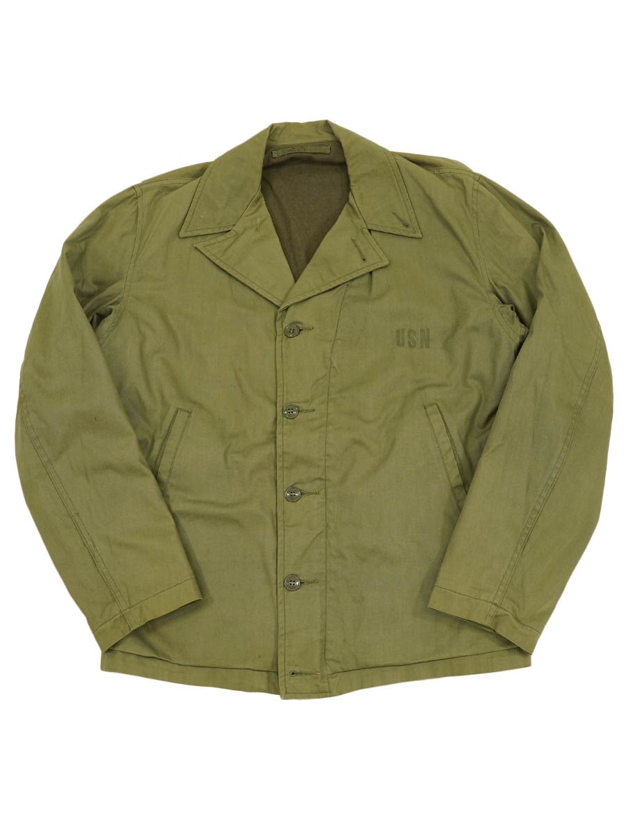 40's U.S.NAVY N-4 デッキジャケット ステンシル 実寸(38位) | NEW