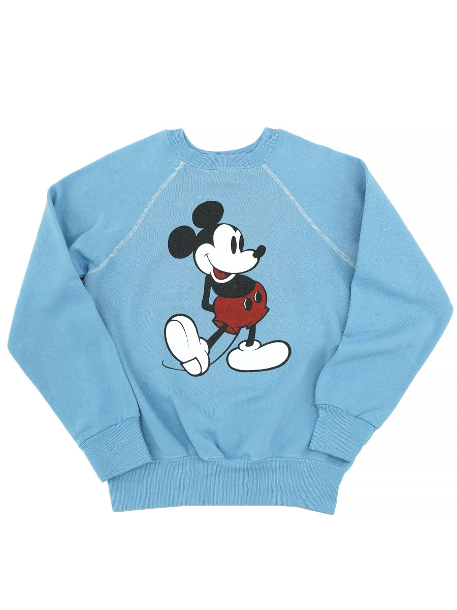 80's DISNEY ミッキーマウス スウェット ライトブルー 表記(M) | NEW