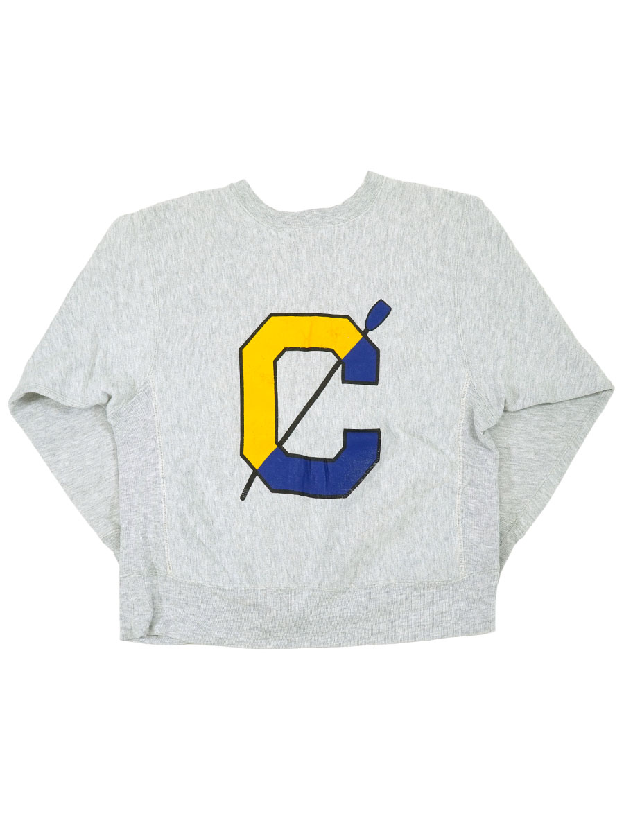 80's プリントタグ チャンピオンRW ''UCLA VARSITY CREW'' 両面プリント 表記(M) USA製