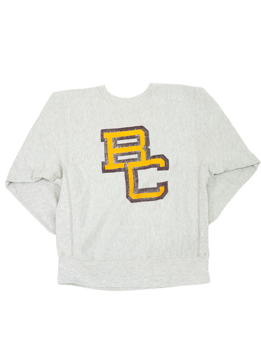 90's 刺繍タグ チャンピオンRW ''BOSTON COLLEGE'' 両面プリント 表記(L) USA製
