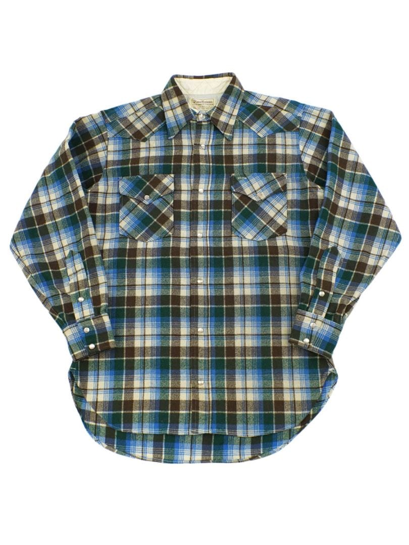 70's ペンドルトン HIGH GRADE WESTERN WEAR 好配色チェック ウール
