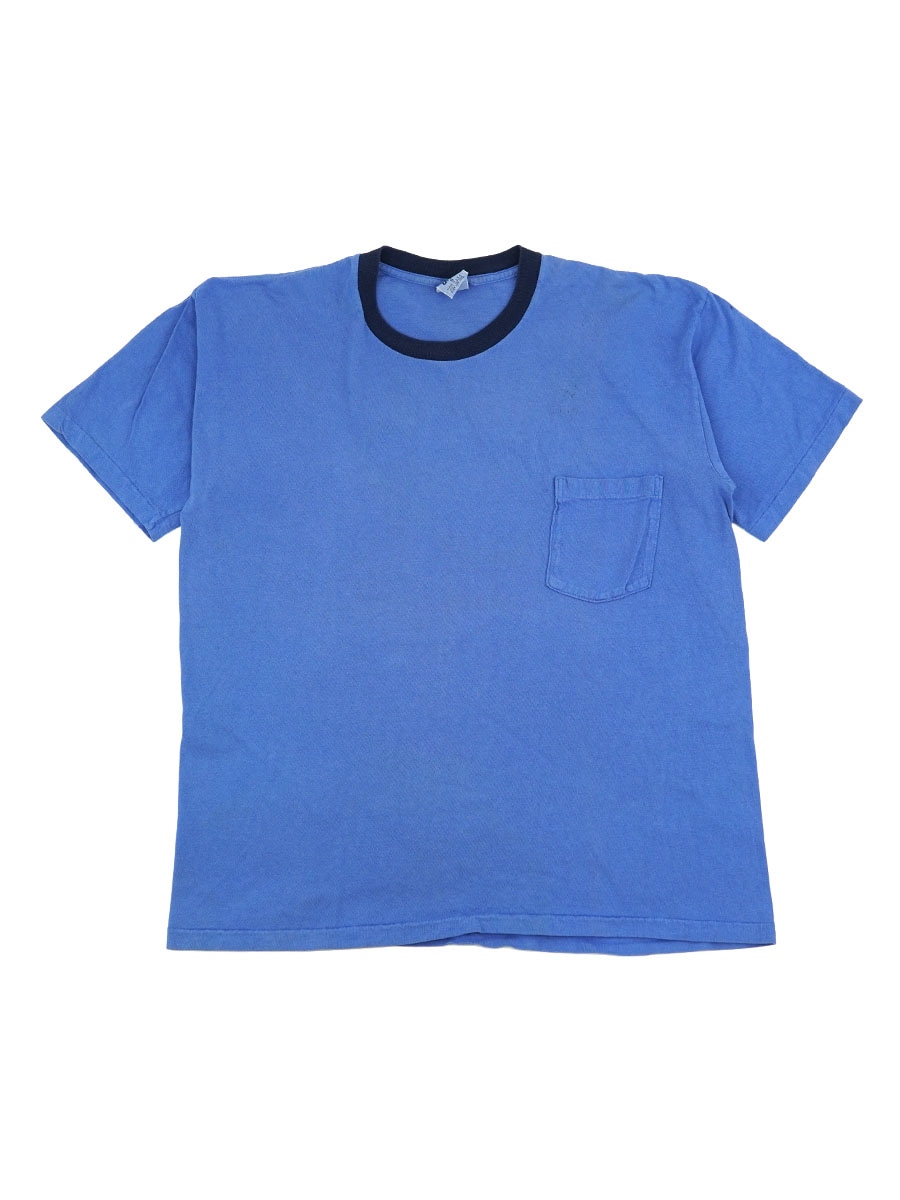 90's OLD GAP 無地 ポケットTシャツ ブルー 表記(S) USA製 | すべての