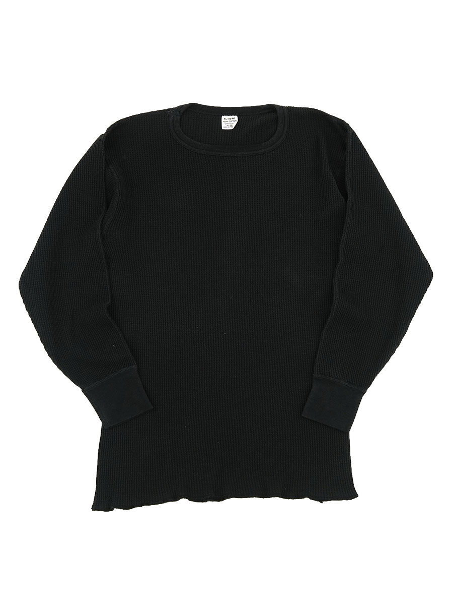 80's～ ロングスリーブサーマル ブラック 表記(XL) | SOLD OUT