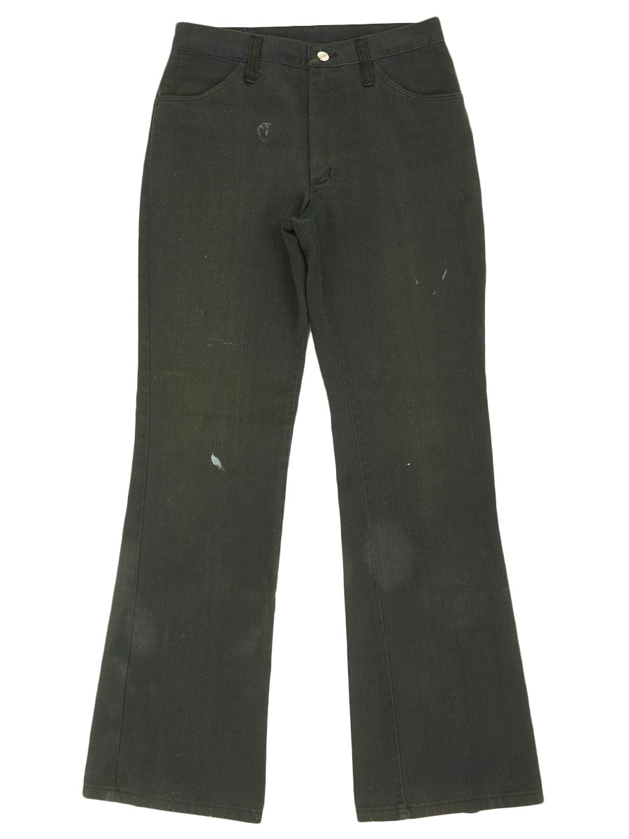 70's Wrangler ブーツカット ツイルパンツ 表記(W30 L32) ブラック！