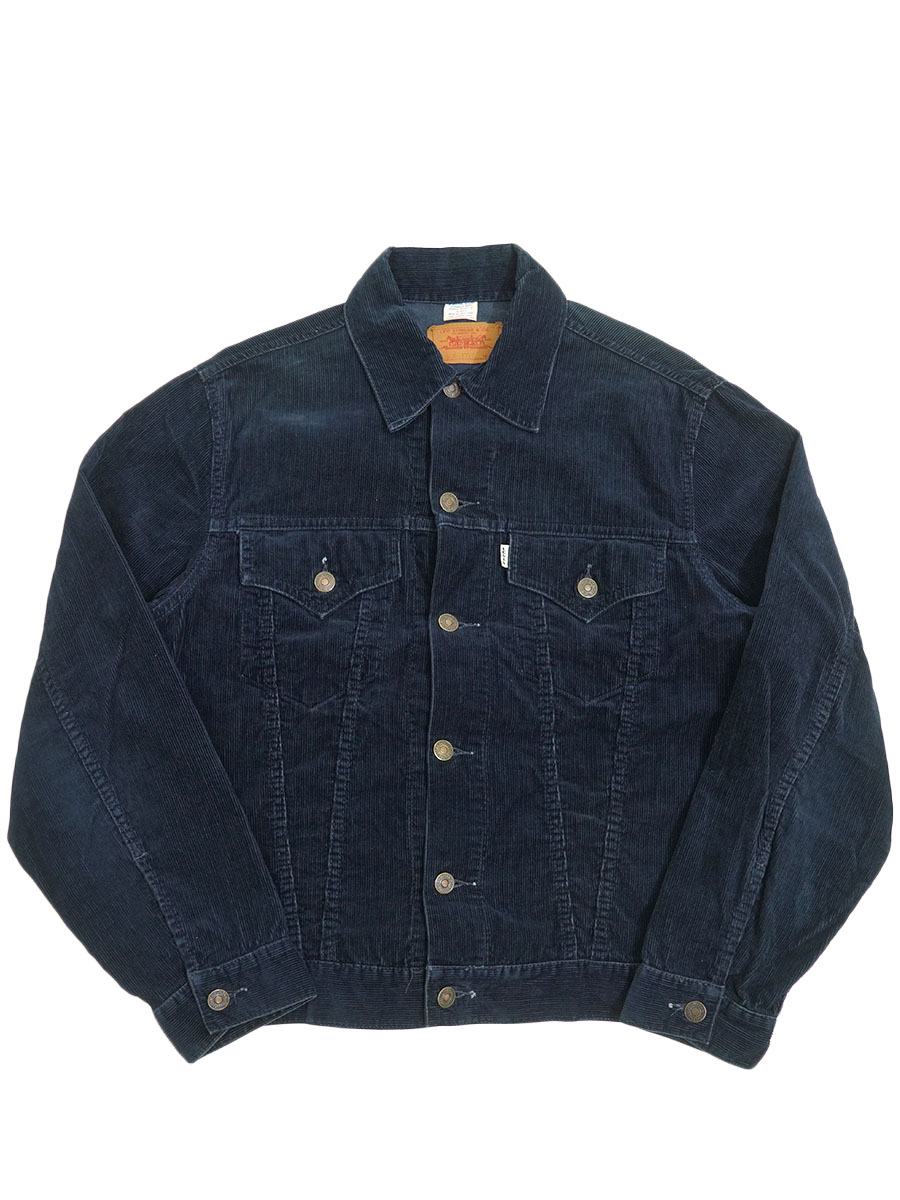 70's Levi's BIG-E 3rd型 コーデュロイジャケット ネイビー 表記(40) 香港製