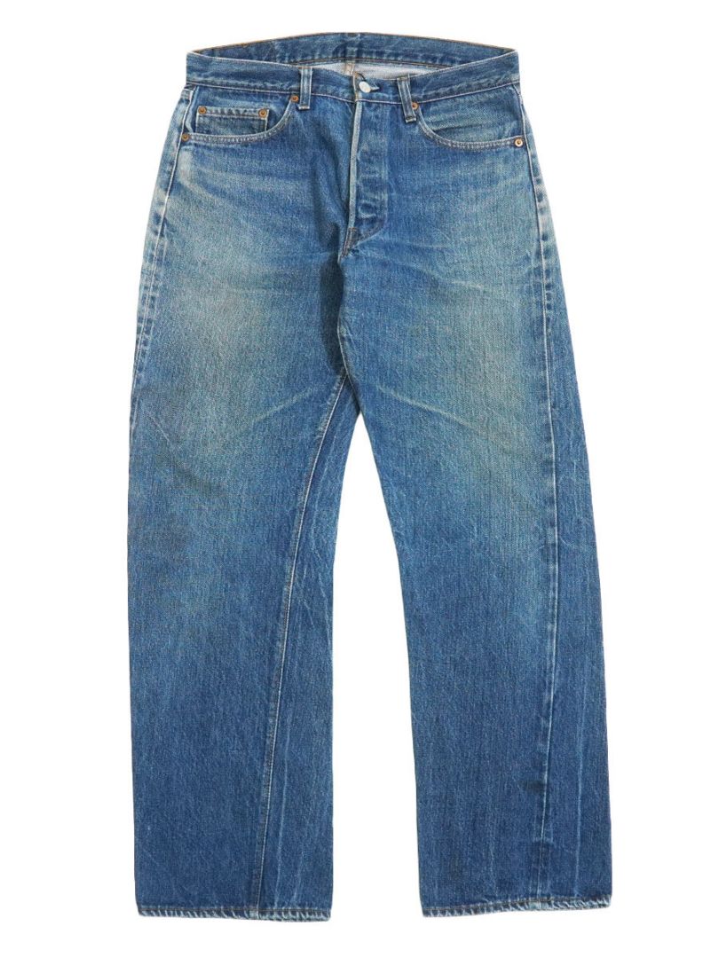 80's Levi's 501 66後期 縦落ち デニムパンツ 実寸(W33 L31)