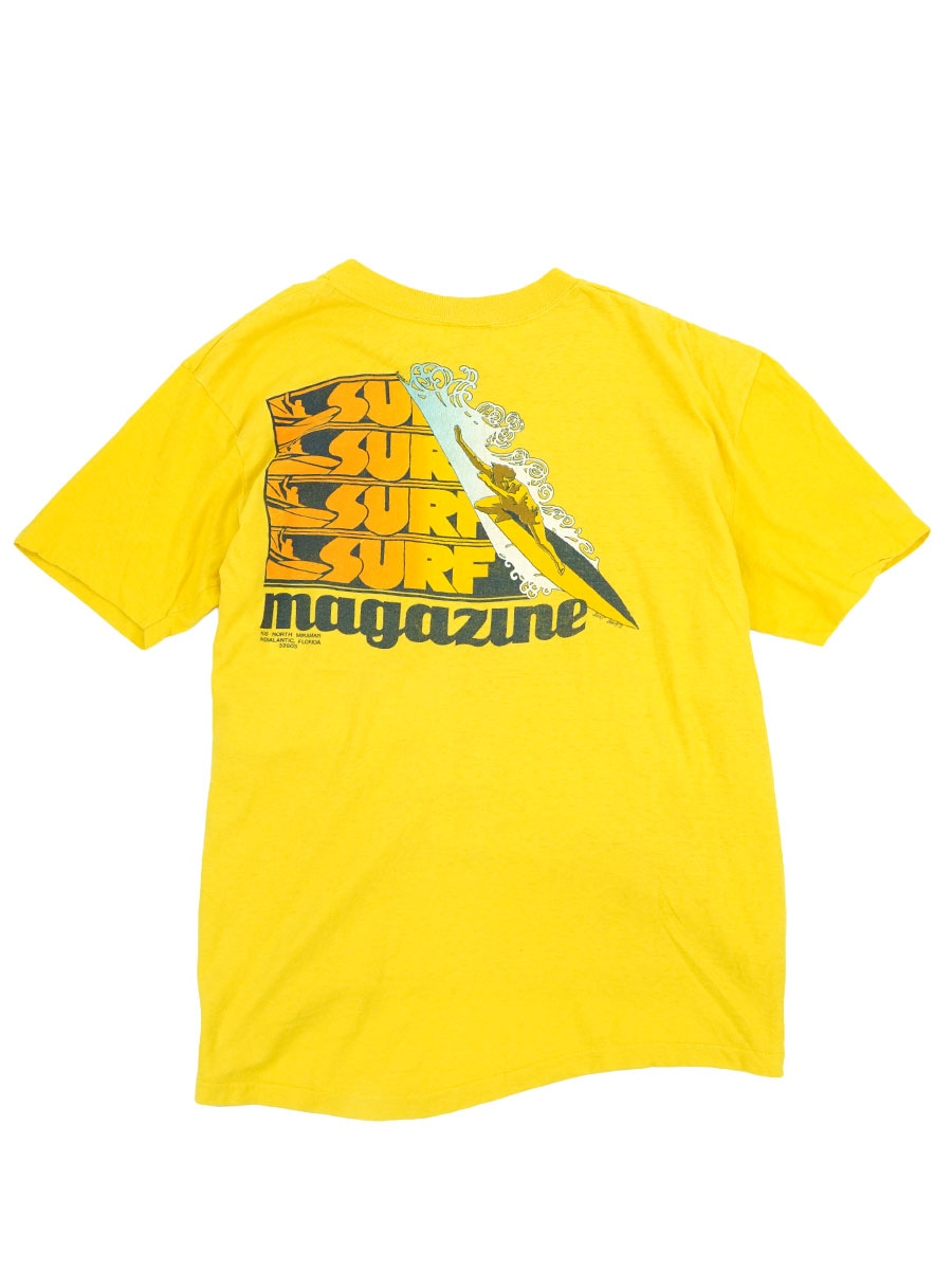70's HI CRU by STEDMAN ''SURF magazine'' 両面プリント ポケットT