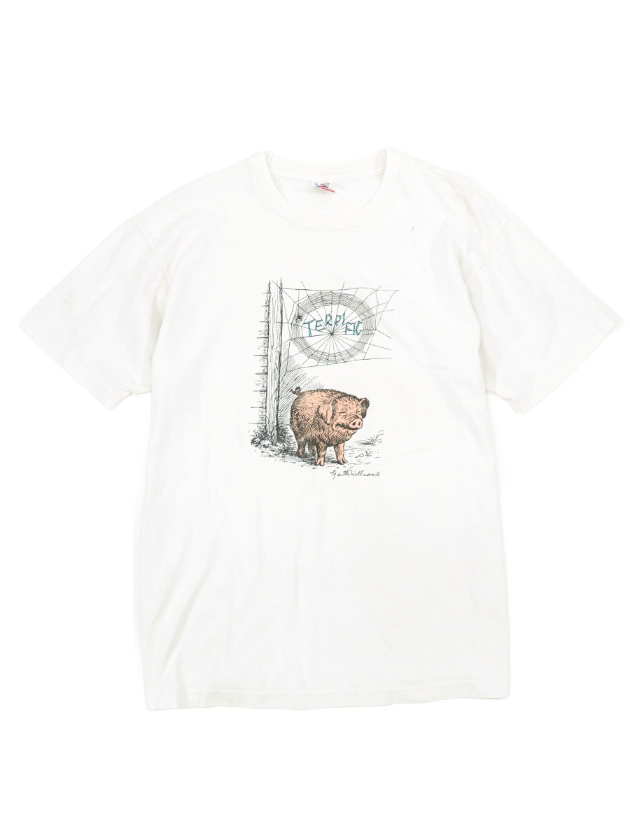 90's FRUIT OF THE LOOM “シャーロットのおくりもの” Tシャツ ホワイト