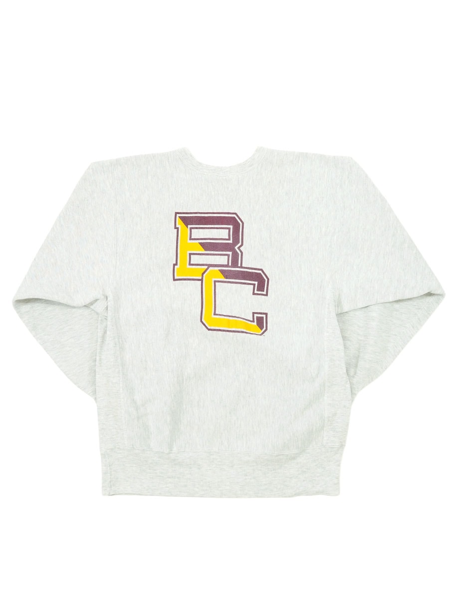 90's 刺繍タグ チャンピオンRW ''BOSTON COLLEGE'' 両面プリント