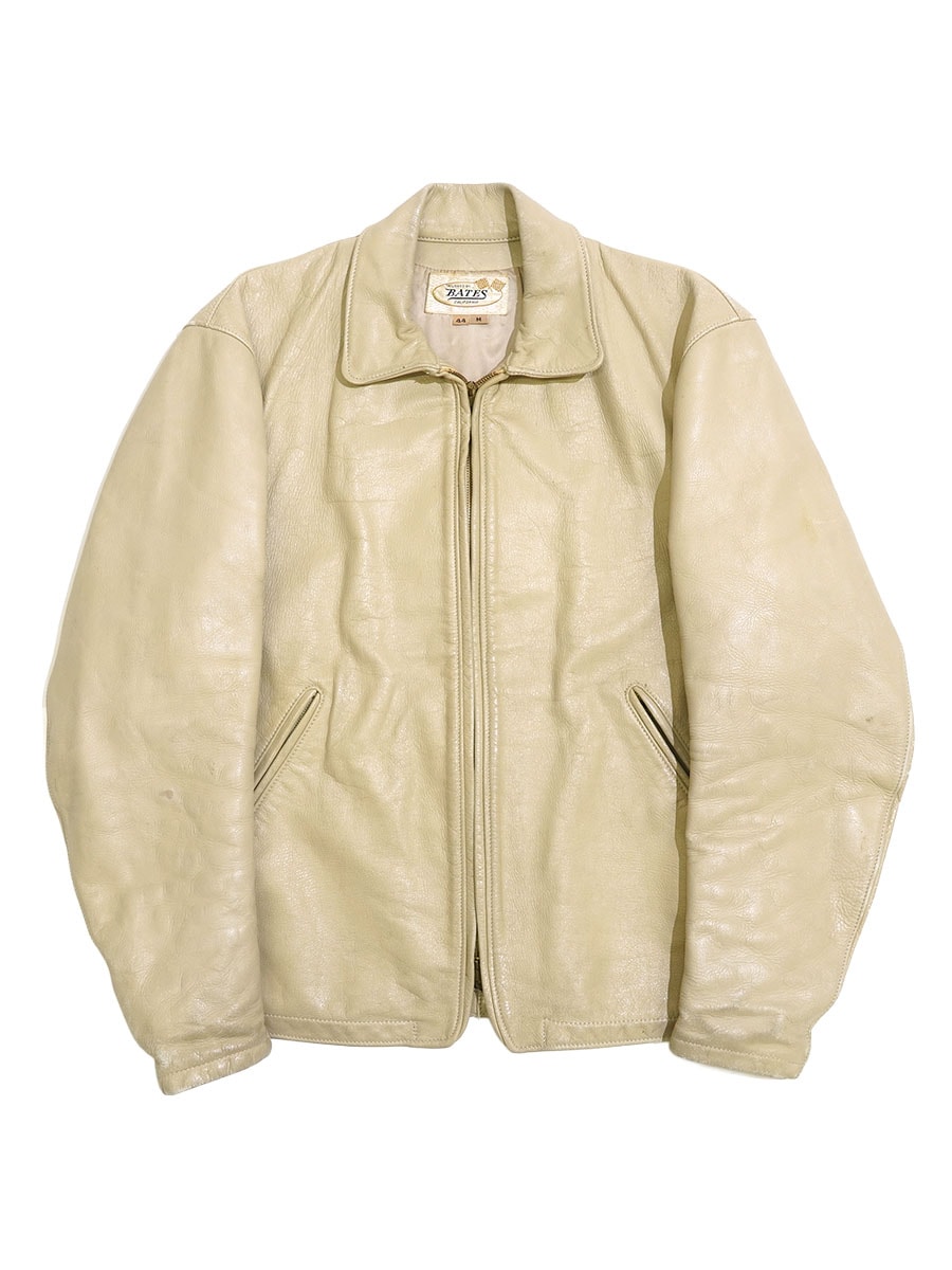 Bailey ベージュ レザージャケット 60's BATES ホワイトレザージャケット 表記(44 M) | NEW ITEM