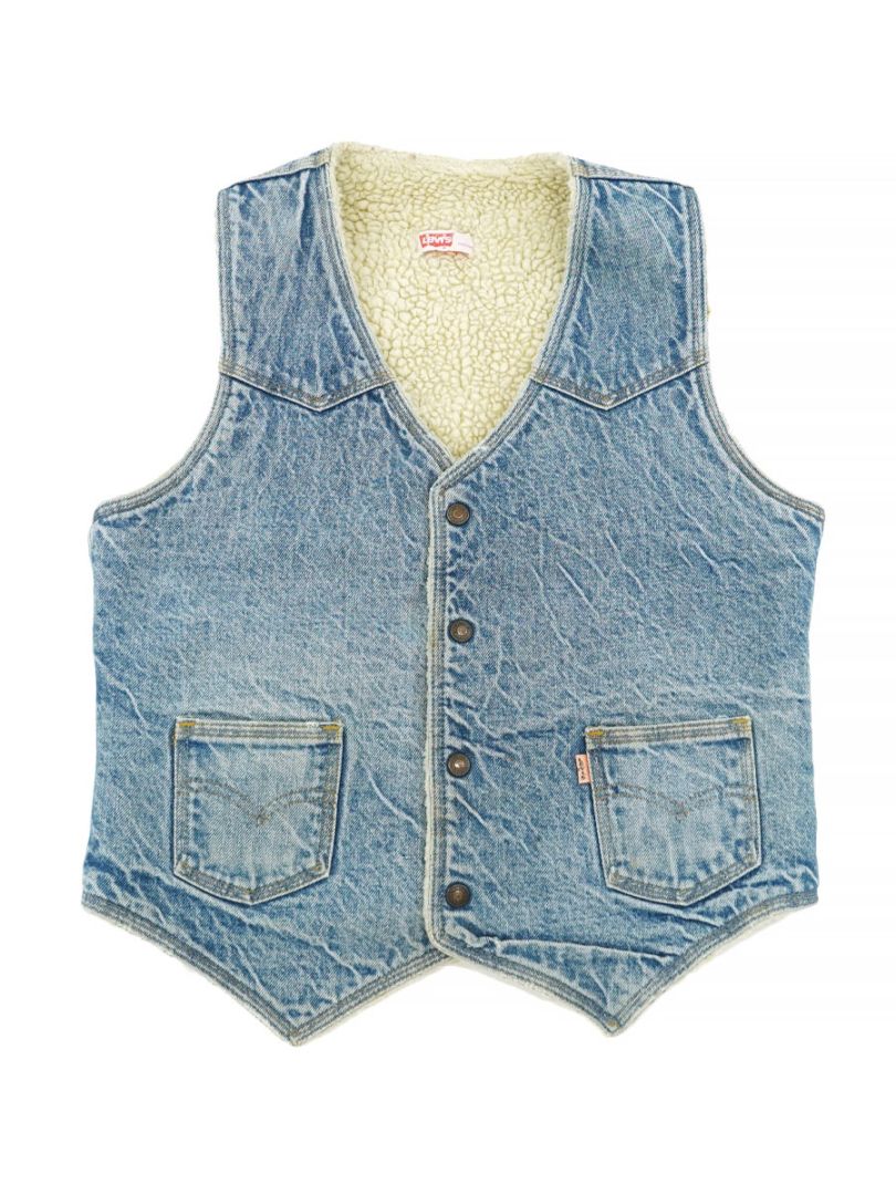 70's Levi's デニムボアベスト 味あり良雰囲気 表記(M) | SOLD OUT