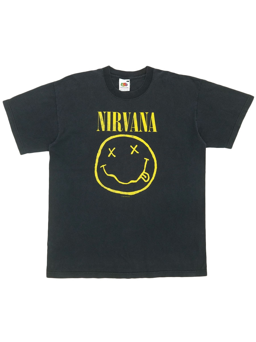 00's FRUIT OF THE LOOM NIRVANA ''スマイリーフェイス'' 両面プリント