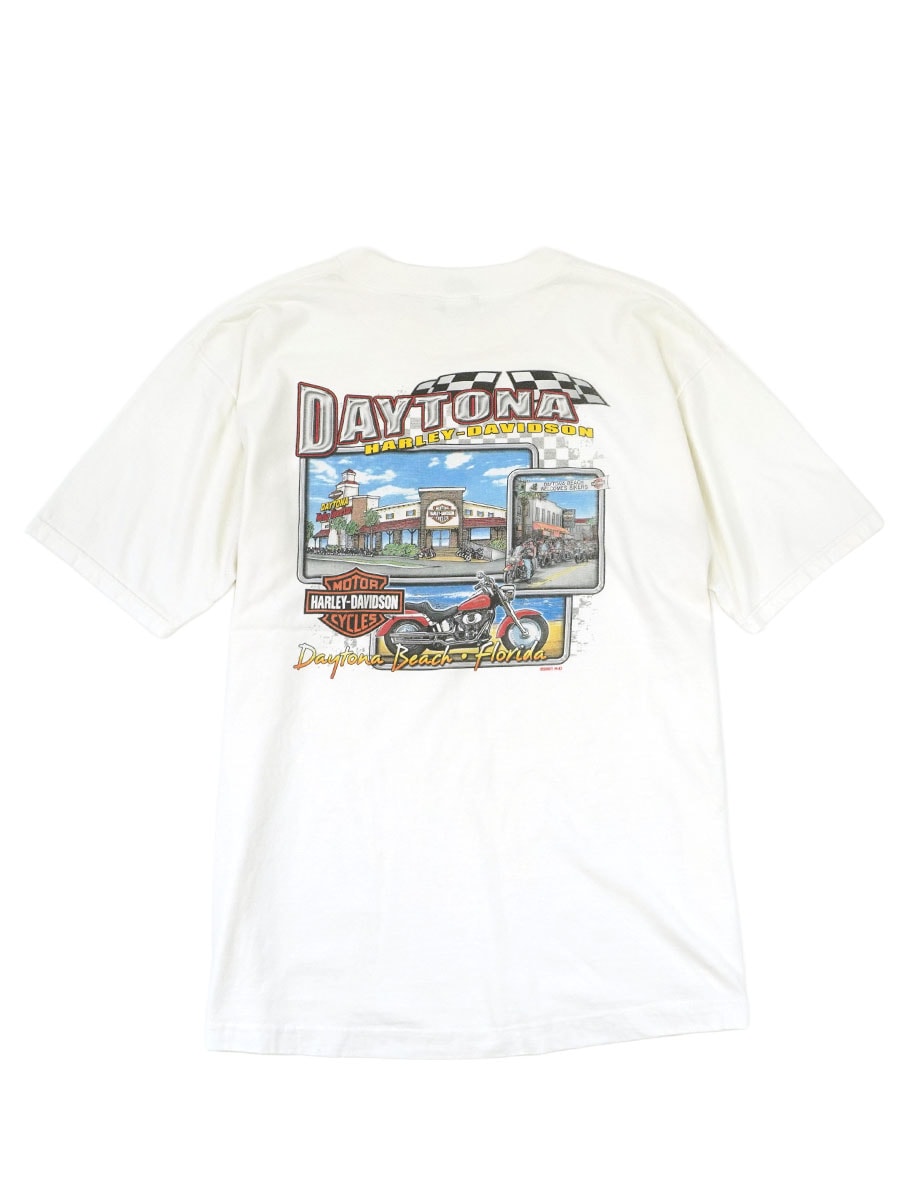 00's HARLEY-DAVIDSON ''DAYTONA'' 両面プリント ポケットTシャツ