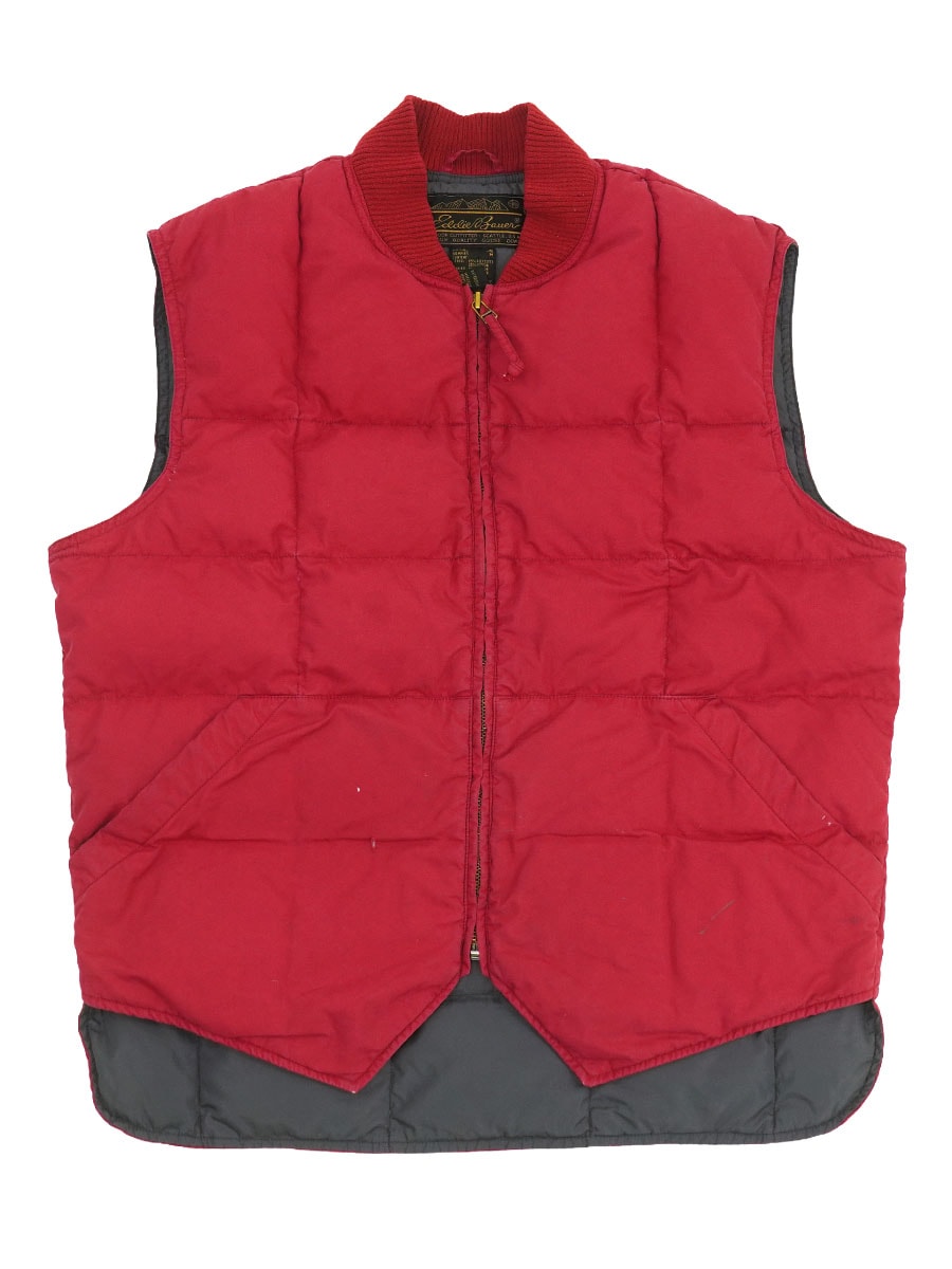 80's Eddie Bauer ダウンベスト レッド 表記(M) | NEW ITEM