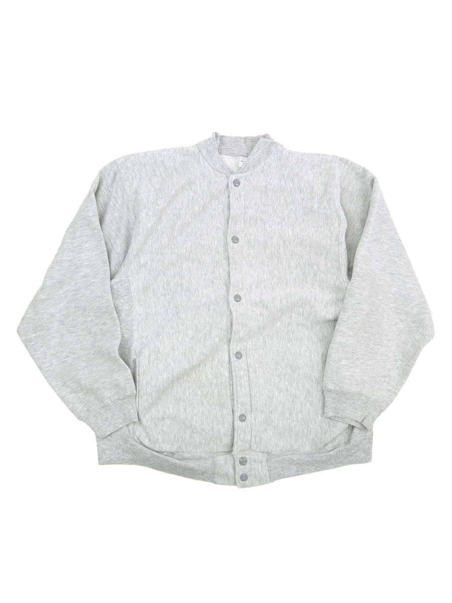 80's プリントタグ チャンピオンRW フルスナップカーディガン 目無しグレー 表記(XL) USA製