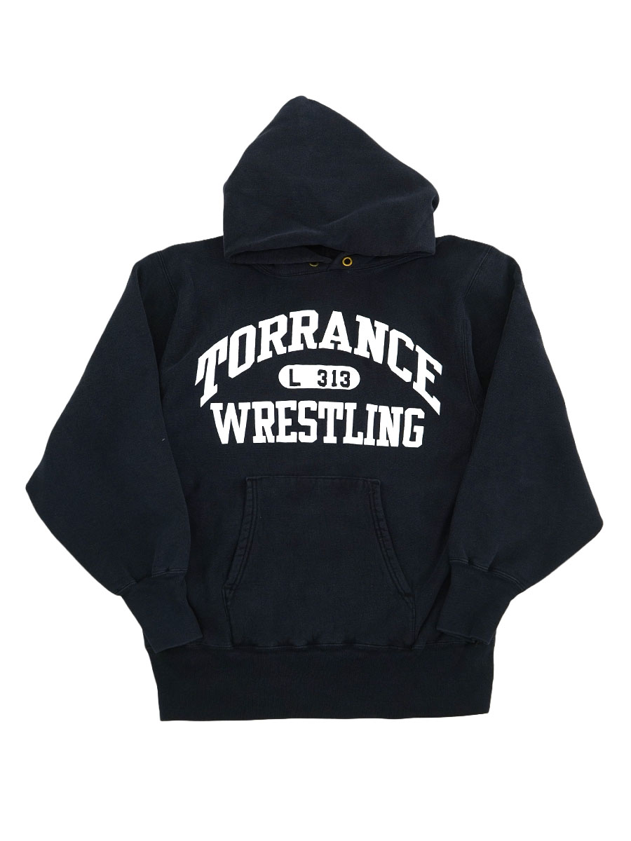 90's 刺繍タグ チャンピオン RWパーカ ''TORRANCE WRESTLING'' 3段