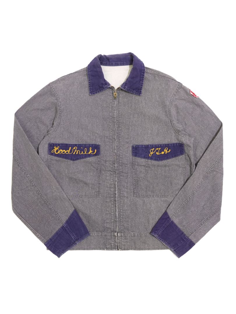 60's Α.Ε. Jewell & CO., INC. プリントストライプ&HBT F/Z ワーク
