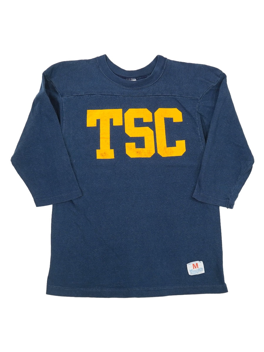 70's バータグ チャンピオン ''TSC'' フットボールTシャツ ネイビー