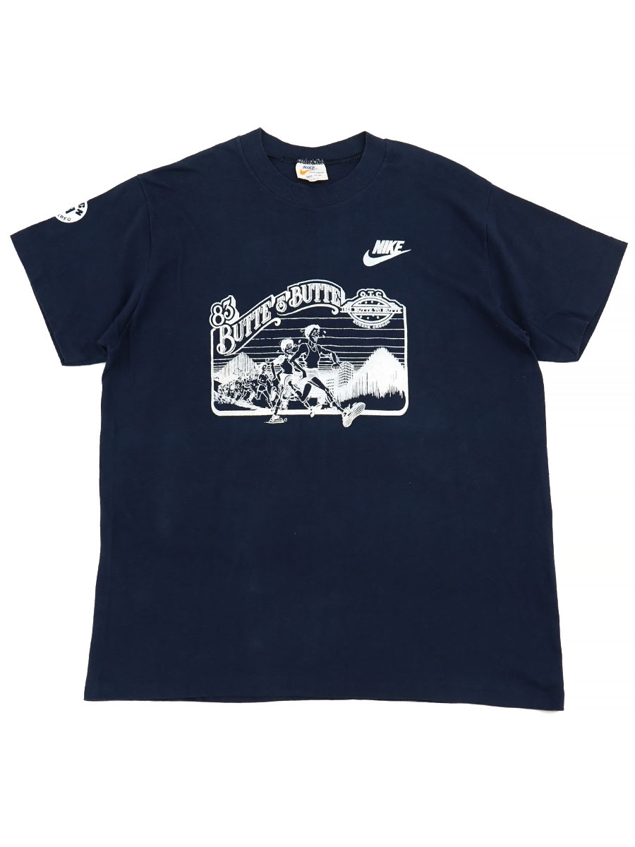 80's オレンジタグ NIKE ''83 BUTTE TO BUTTE'' Tシャツ 表記(L) USA製