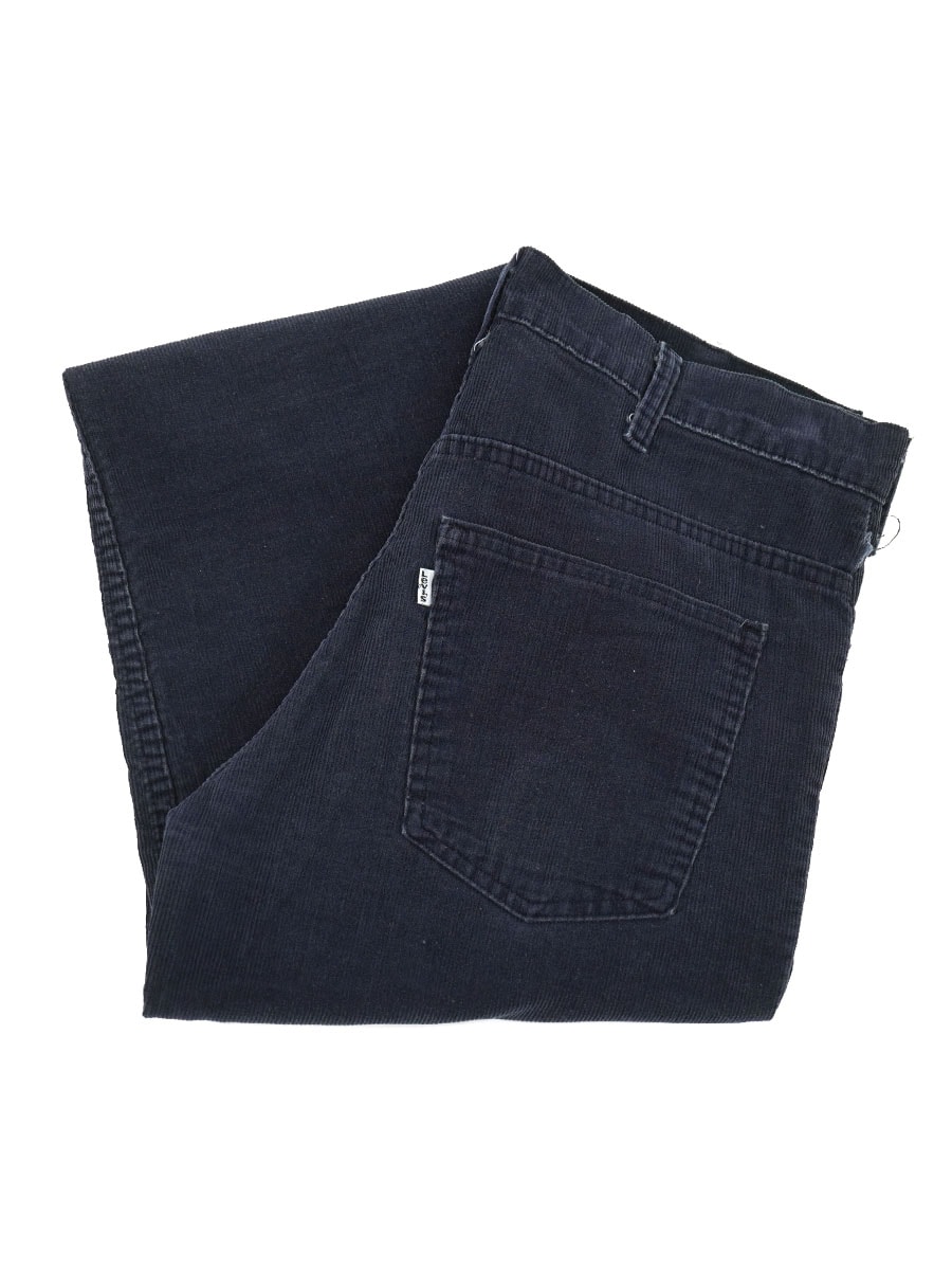 80's LEVI'S 646 フレア コーデュロイパンツ ネイビー 実寸(W34 L30位) USA製