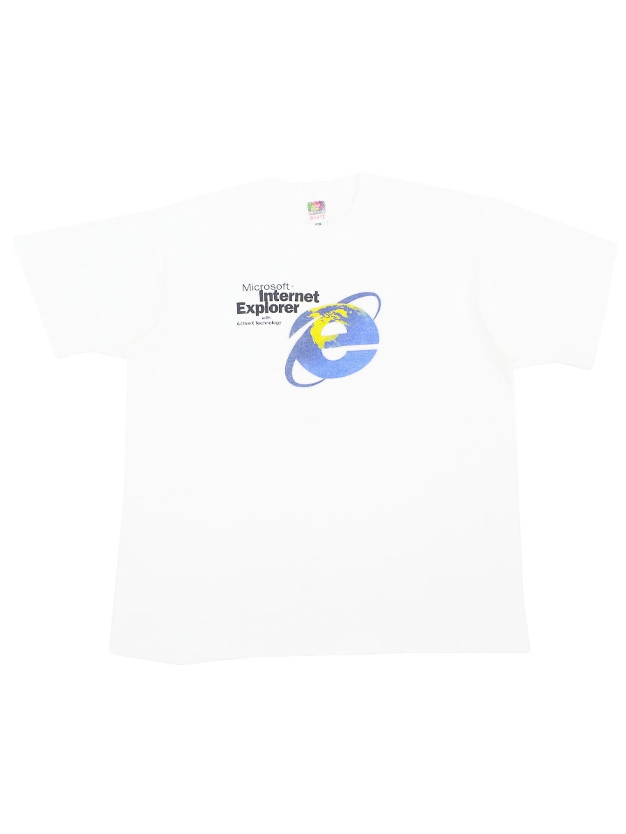 90's FRUIT OF THE LOOM ''Microsoft Internet Explorer'' 両面